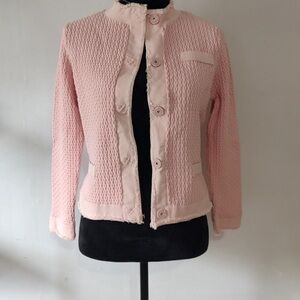 Women's Pink Textured Jacket